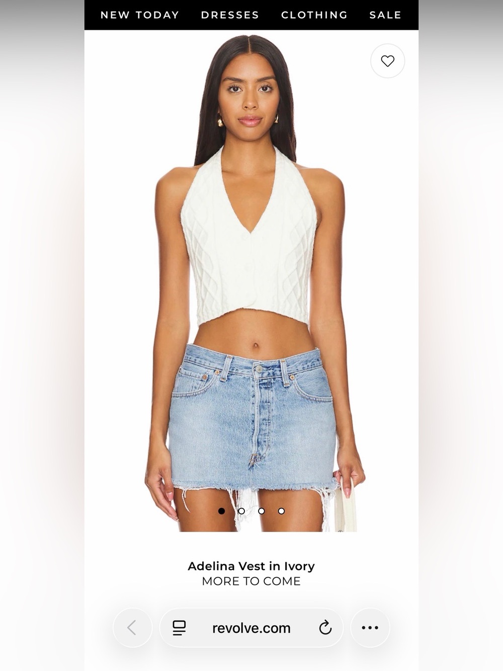 NWT More to Come Adelina vest size medium